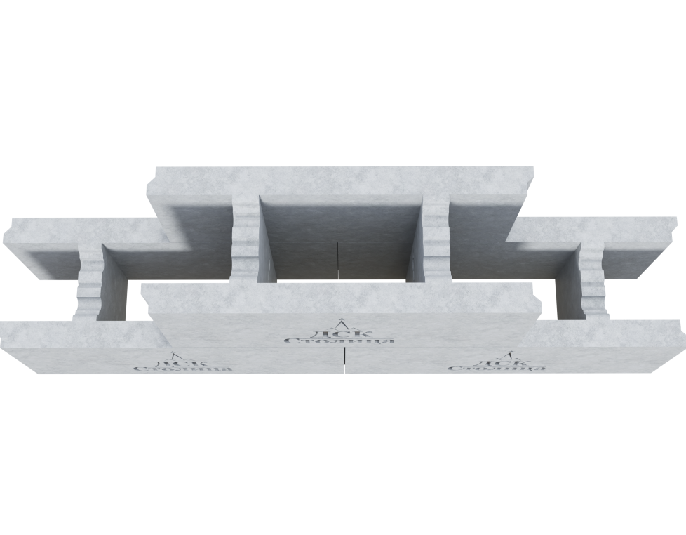 Бетонная несъемная опалубка 500х200х200х40мм